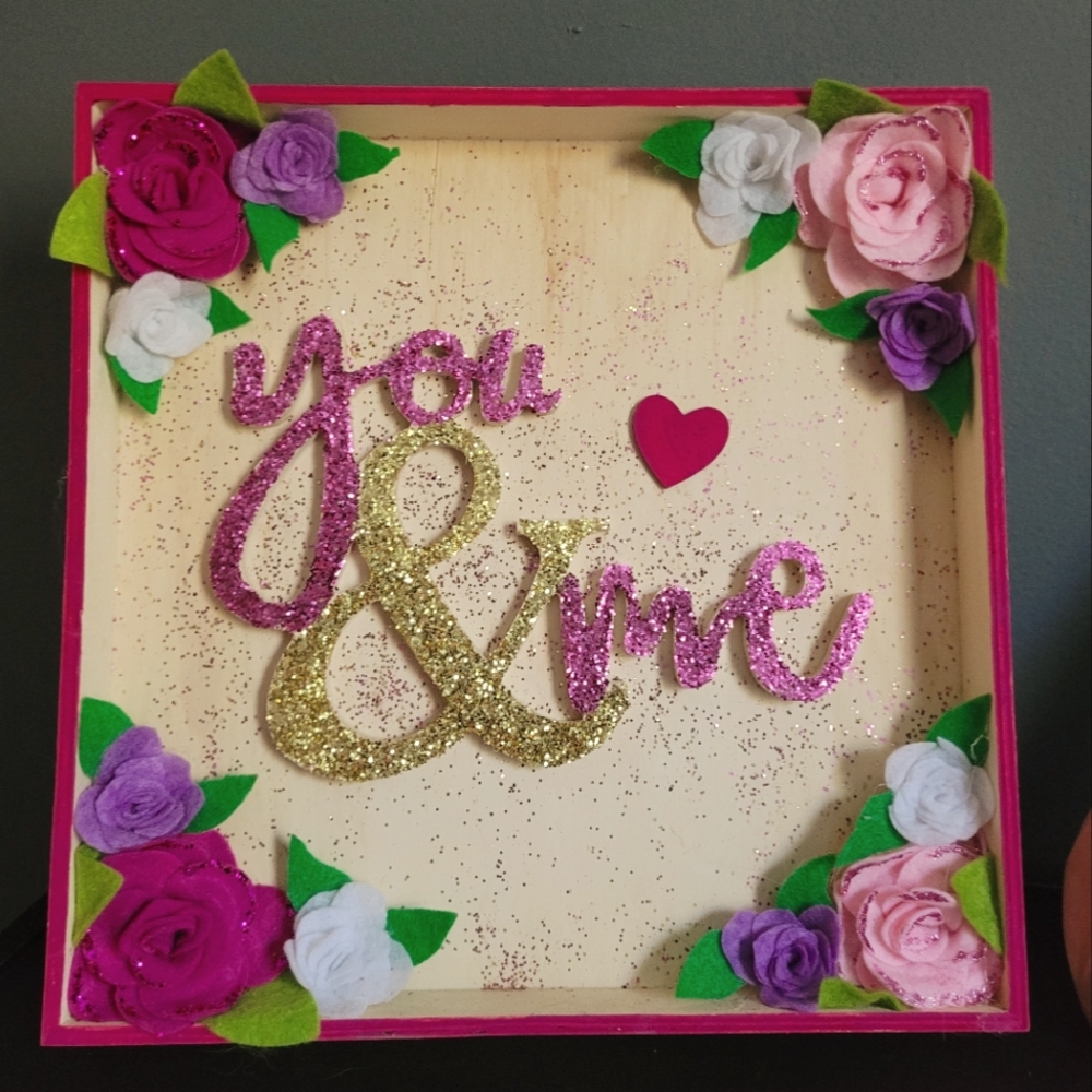 LOVE "You & Me" decoration. Wedding. Valentine's Day.